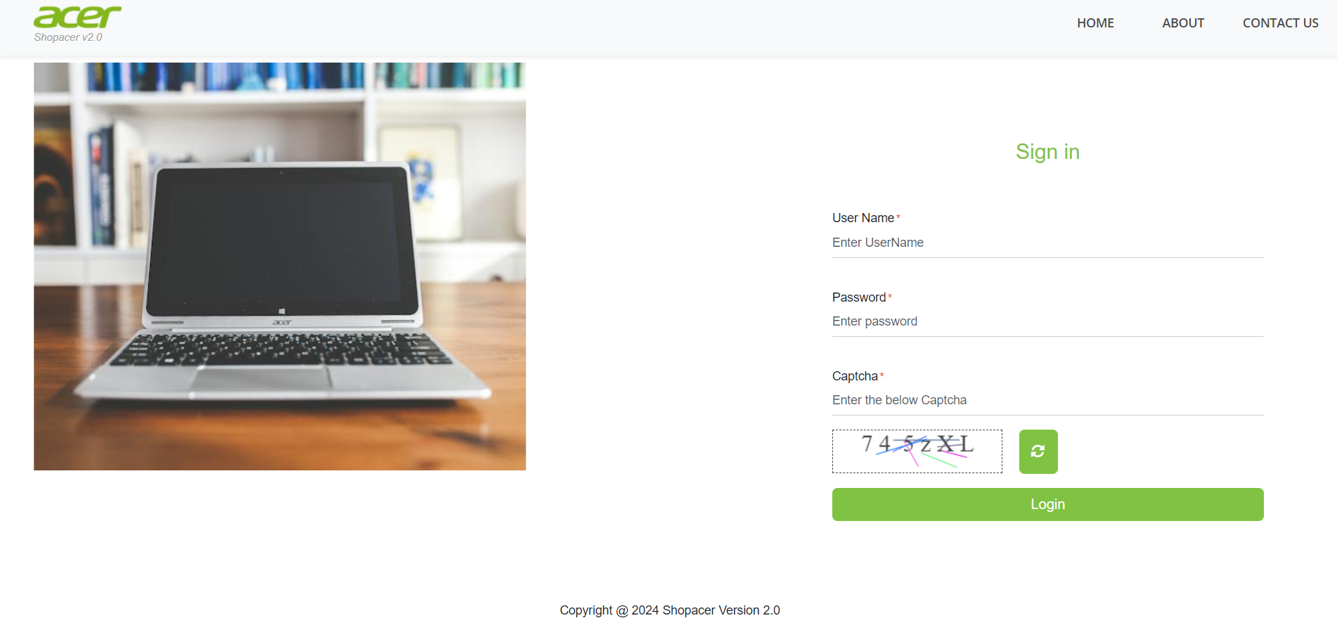 Shopacer Web Platform